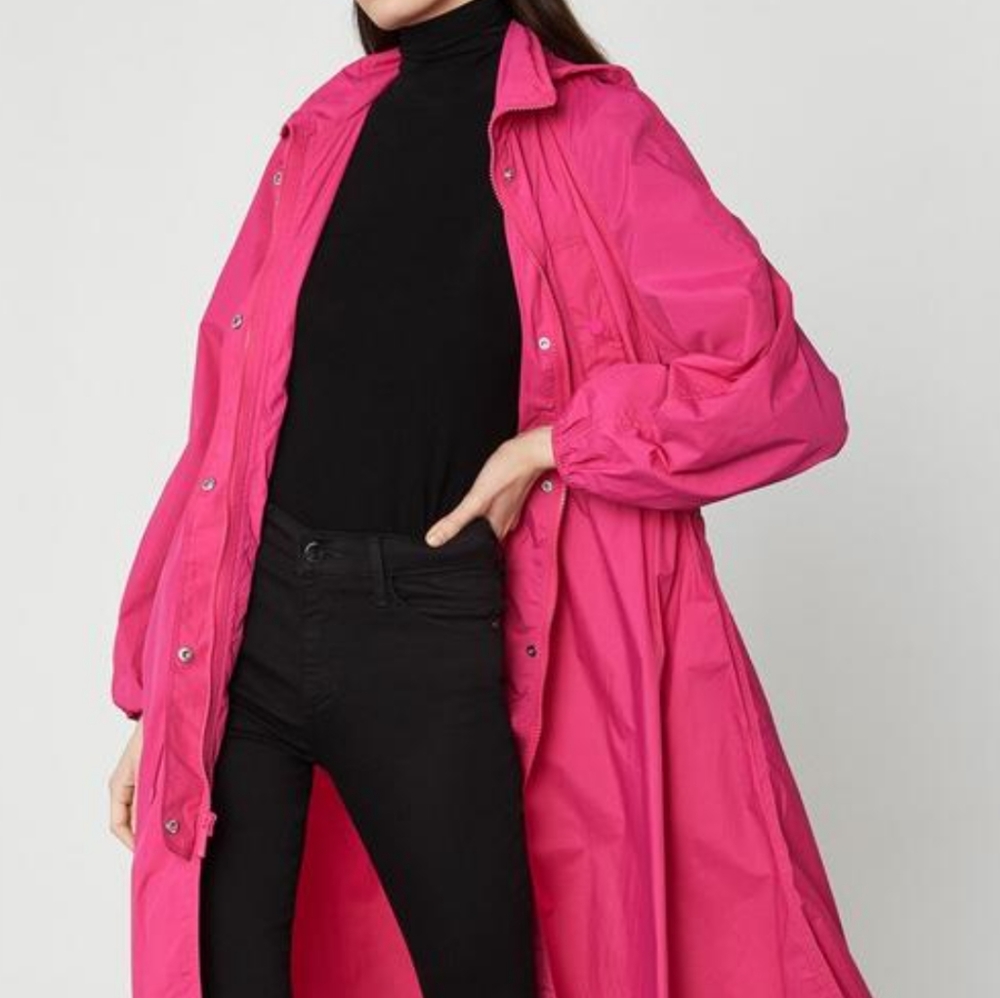 BCBG MAXAZRIA Long Anorak Water Resistant jacket